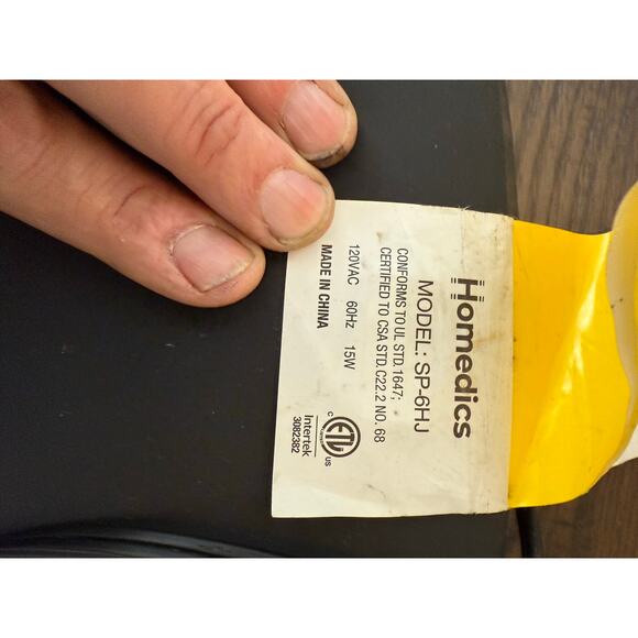 HoMedics Back Muscle Massager with Heat – Model SP-6HJ - tested/ works - Picture 7 of 10